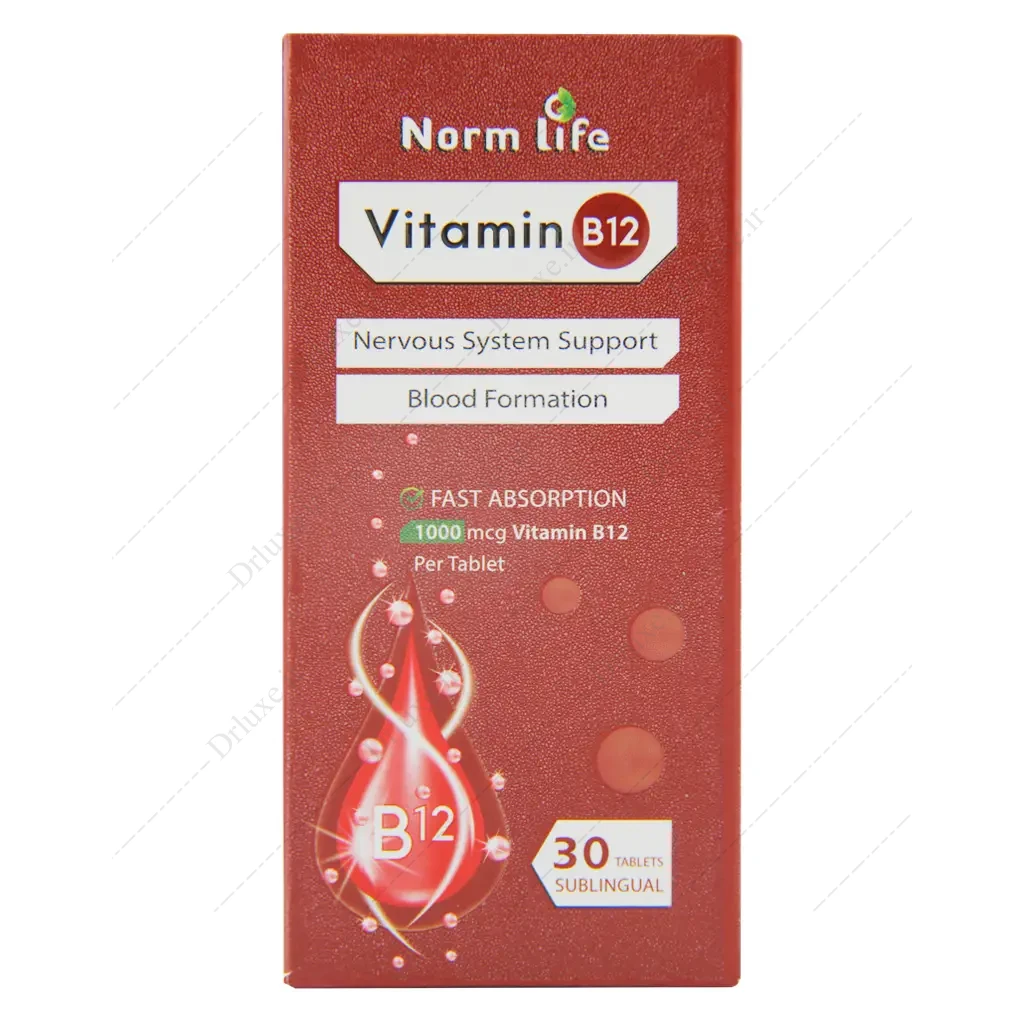 قرص زیر زبانی ویتامین ب 12 نورم لایف