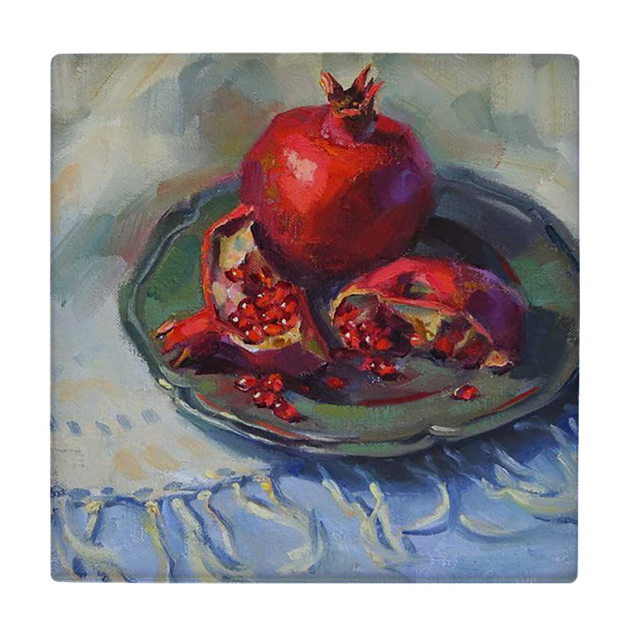 کاشی کارنیلا طرح نقاشی انار کد wkk3535