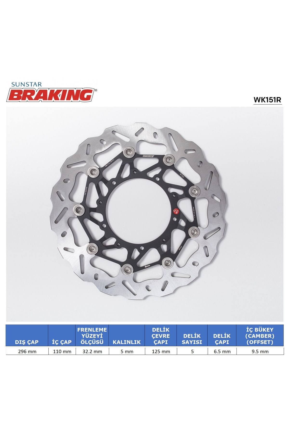 تجهیزات ترمز موتورسیکلت HONDA X ADV 750 WAVE FRONT BRAKE DISK RIGHT 2017 2025 Braking