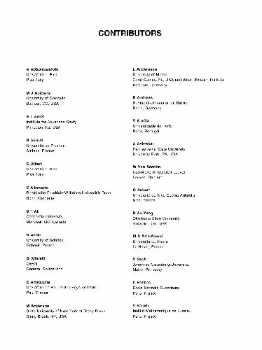 خرید و دانلود نسخه کامل کتاب Encyclopedia of Mathematical Physics. Contributors