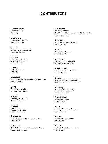 خرید و دانلود نسخه کامل کتاب Encyclopedia of Mathematical Physics. Contributors