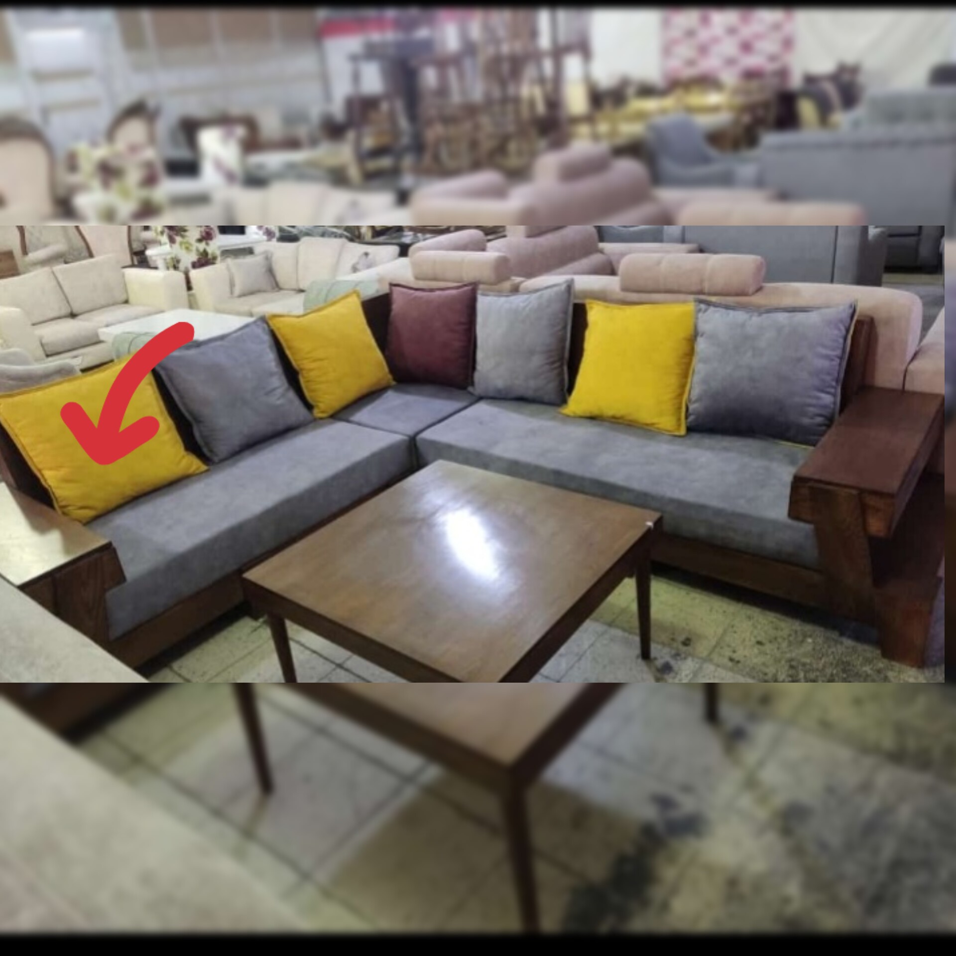 مبل ال ، طوسی ،فقط همین یکدست ،offخورده