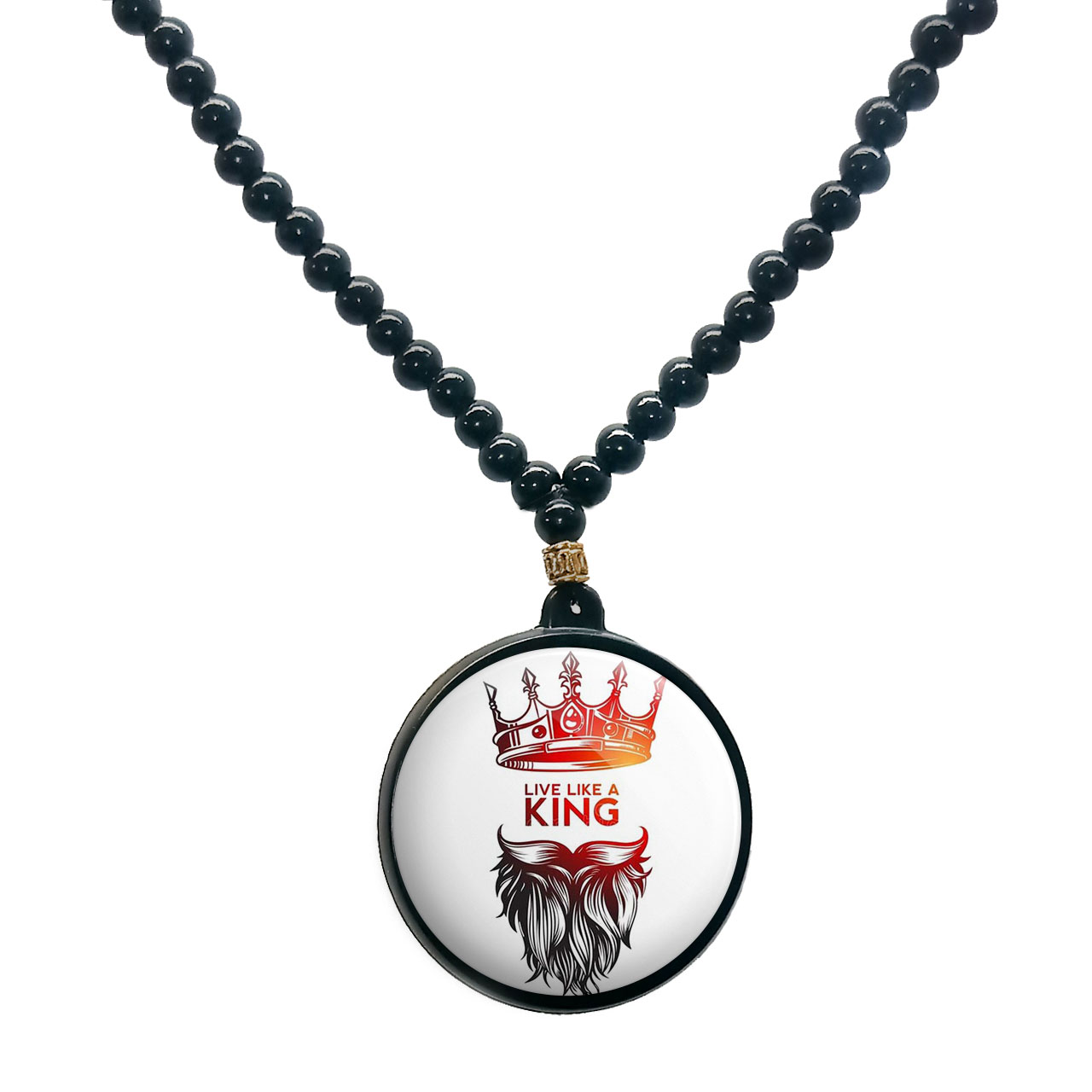 گردنبند پرمانه طرح خفن کد pmd.6049 مدل دو طرفه