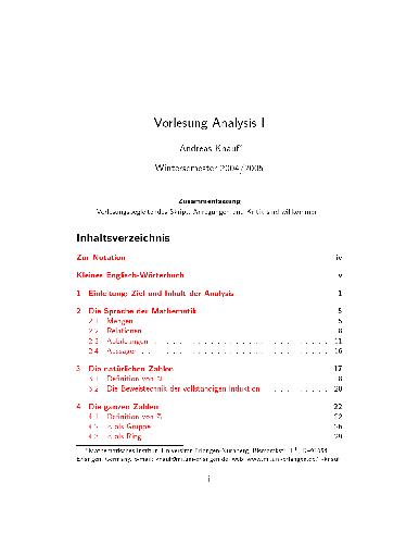 خرید و دانلود نسخه کامل کتاب Analysis I 001