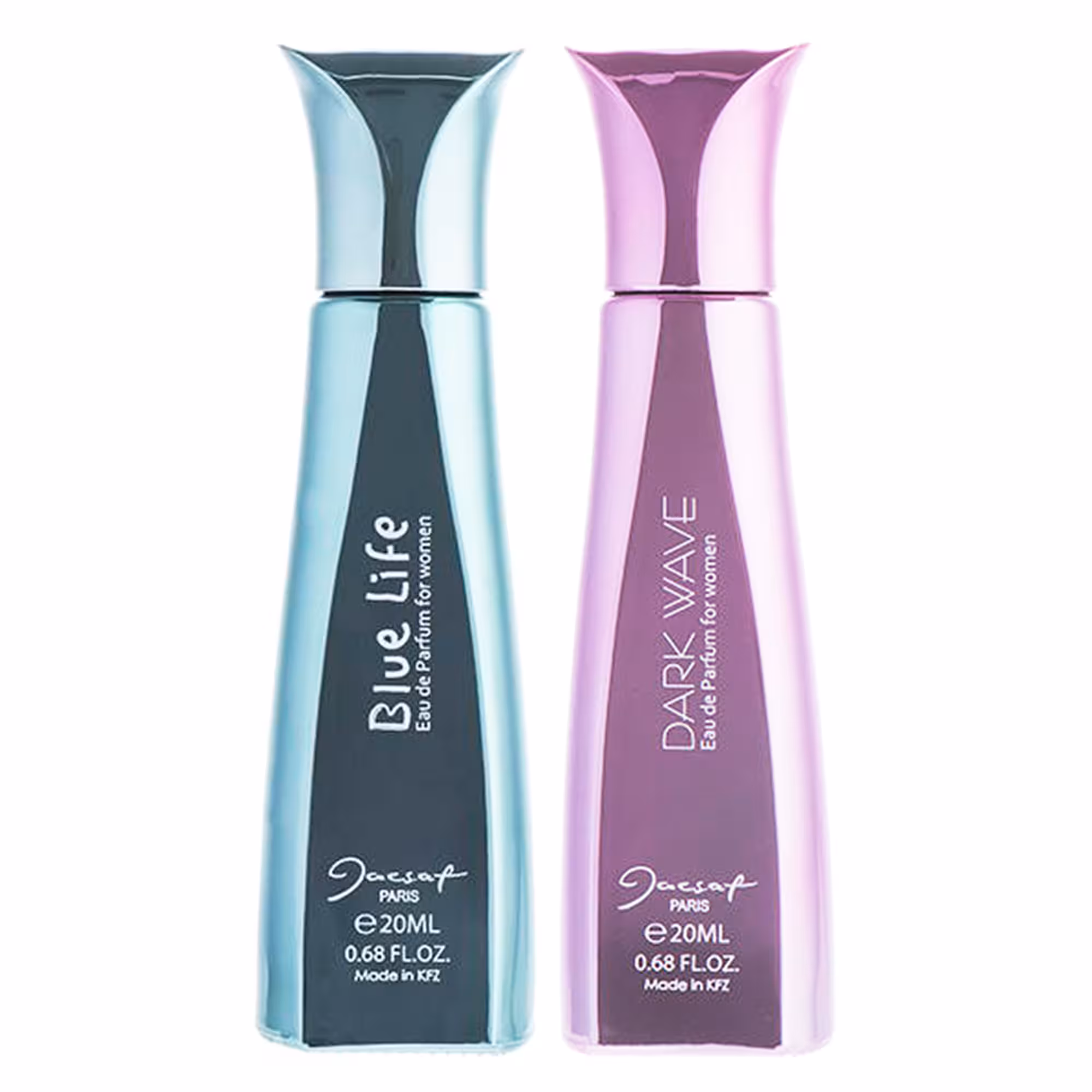 ادو پرفیوم زنانه ژک ساف مدل Blue Life حجم 20 میلی لیتر به همراه ادو پرفیوم زنانه ژک ساف مدل Dark Wave حجم 20 میلی لیتر