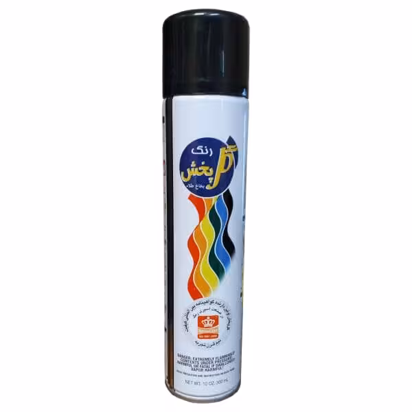 اسپری مشکی مات گل پخش مدل 300 میلی لیتر بسته 5 عددی