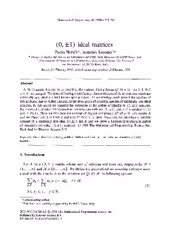 خرید و دانلود نسخه کامل کتاب (0, 1) ideal matrices