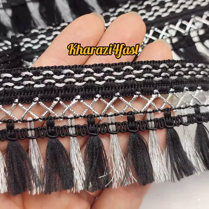 نوار منگوله نوار ریشه ابریشمی هندی 004