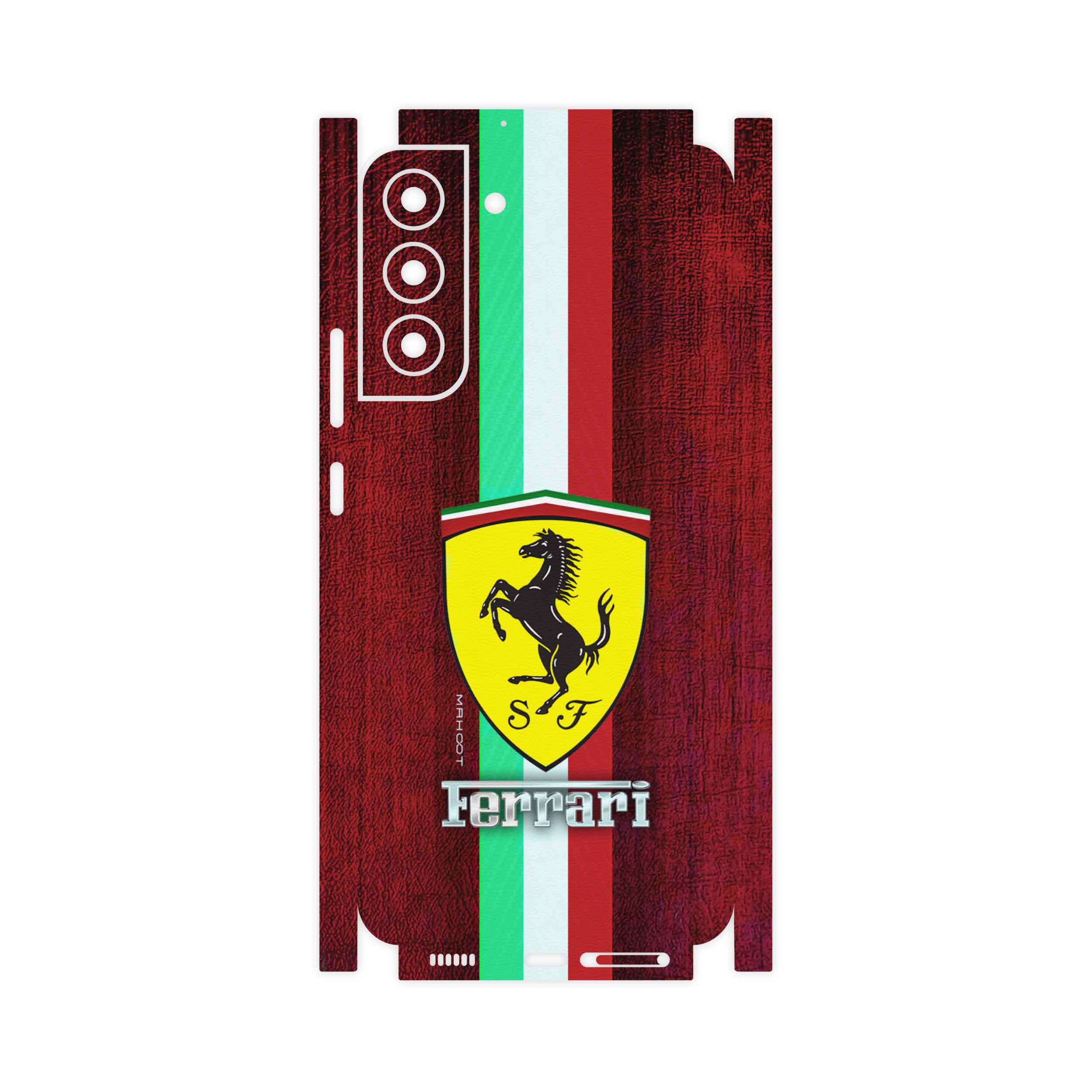 برچسب پوششی ماهوت مدل Ferrari-FullSkin مناسب برای گوشی موبایل سامسونگ Galaxy S22 Plus 5G