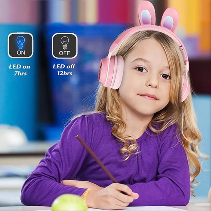 هدفون بلوتوثی مدل KE-01 با چراغ های LED (کارکرده در حد نو)