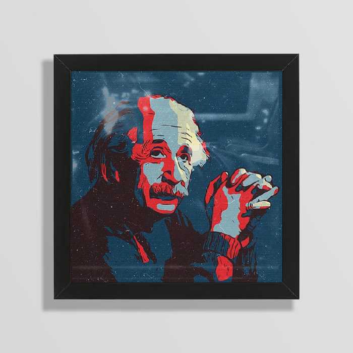 تابلو طرح انیشتین مدل Mk24 | دنیای قاب