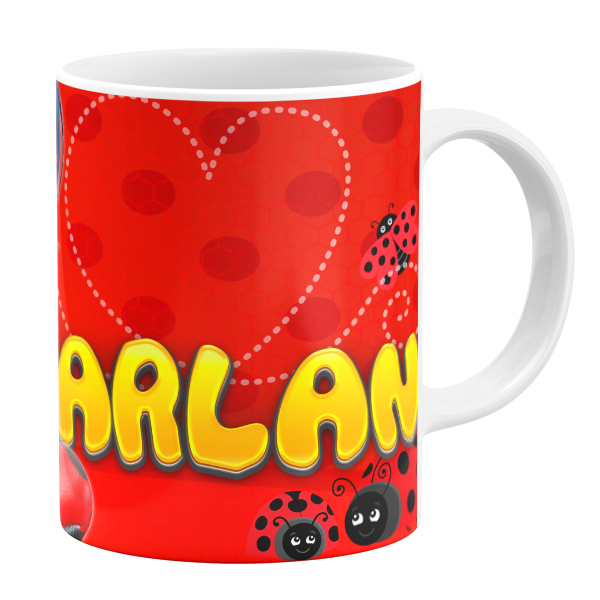 ماگ طرح دختر کفشدوزکی مدل ترلان