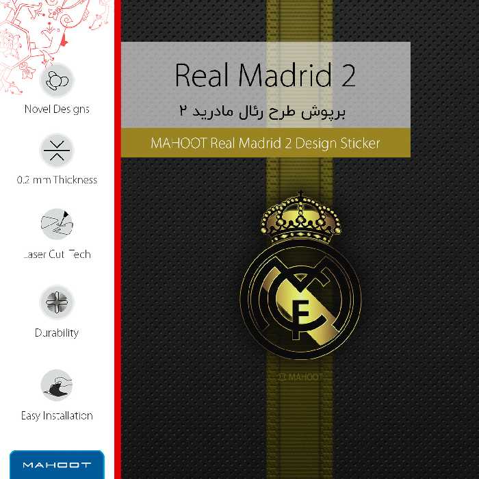 برچسب پوششی ماهوت مدل Real-Madrid-2 مناسب برای گوشی موبایل اپل iPhone 5