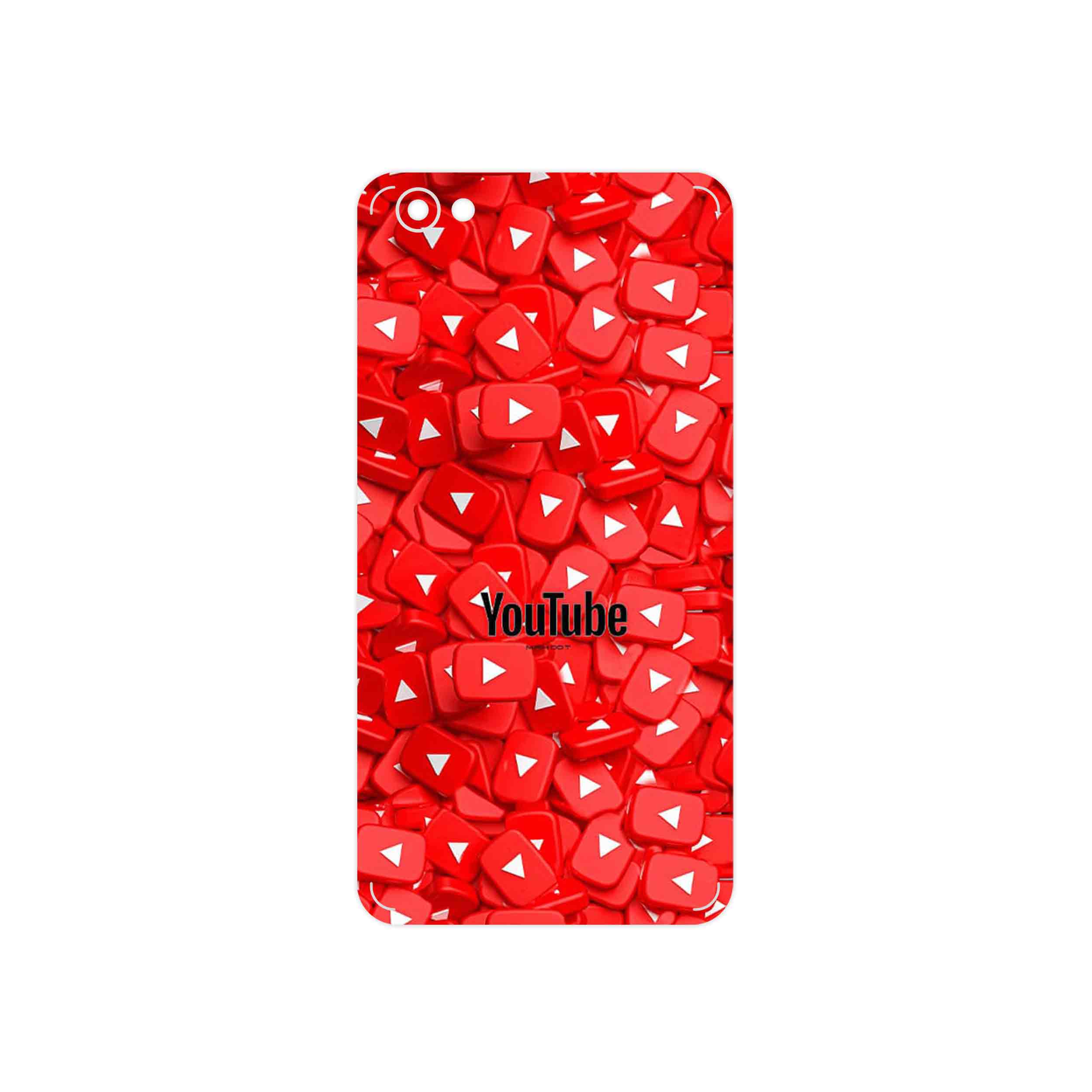 برچسب پوششی ماهوت مدل Youtube مناسب برای گوشی موبایل شیائومی Redmi Note 5A