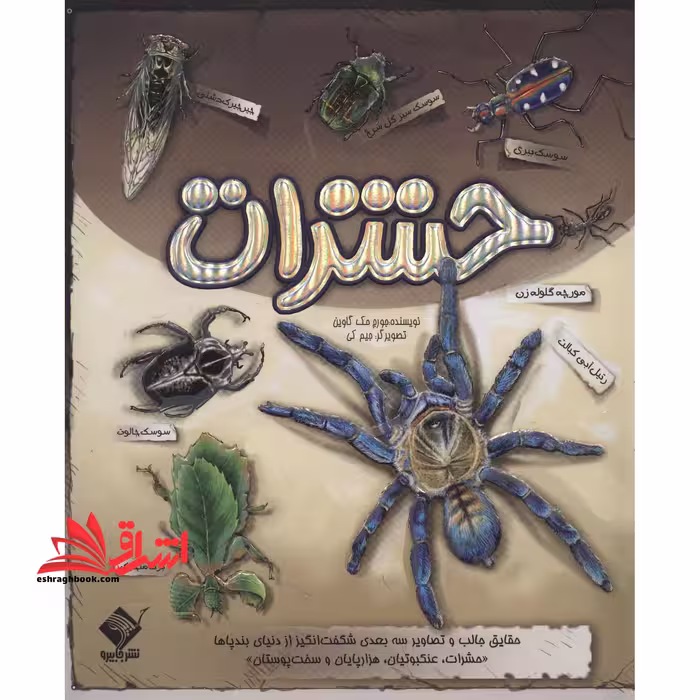 کتاب برجسته حشرات خشنی جابیرو (حقایق جالب و تصاویر سه بعدی شگفت انگیز از دنیای بندپاها) ، (گلاسه) سه بعدی - فروشگاه کتاب اشراق