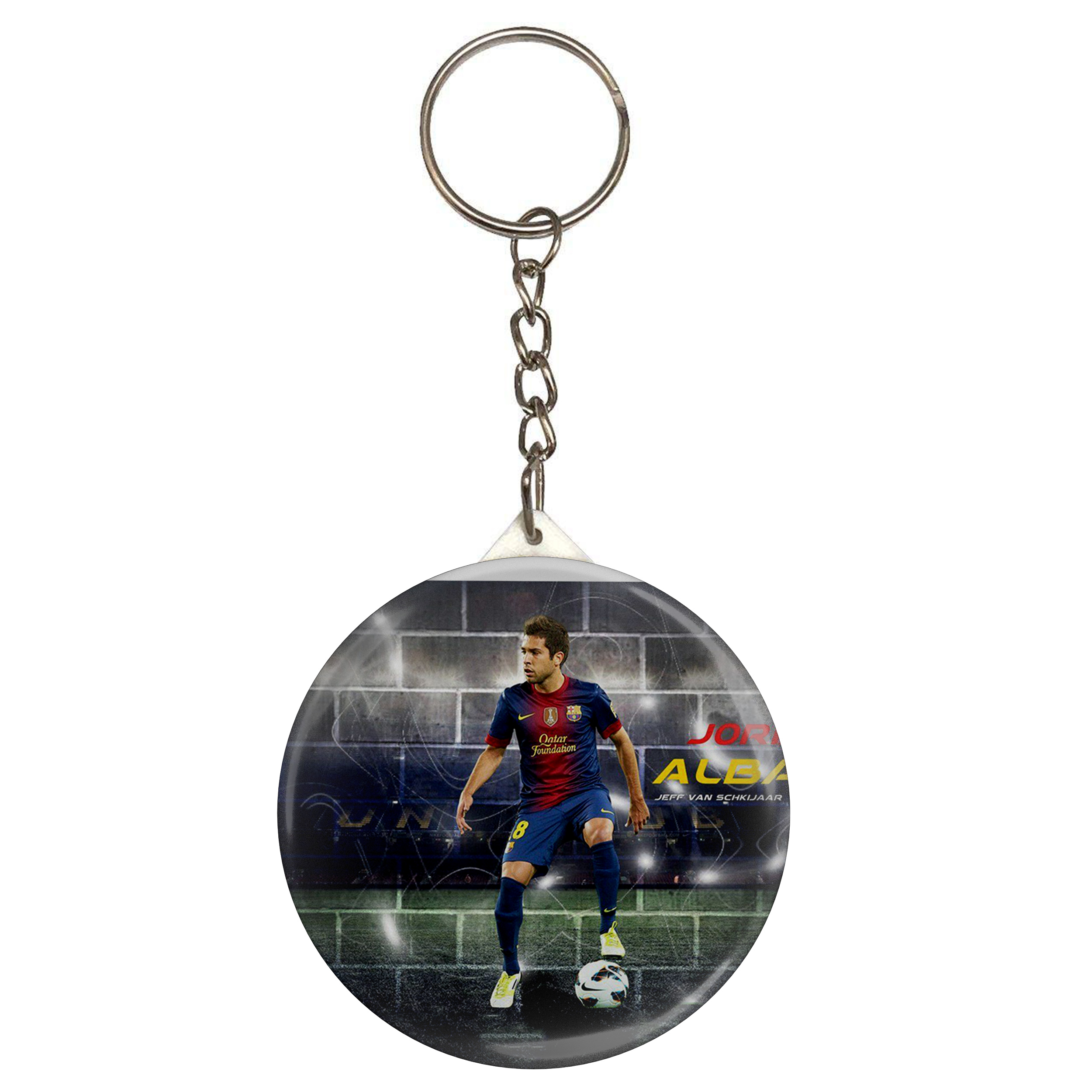 جاکلیدی طرح بازیکن فوتبال بارسلونا اسپانیا ژوردی آلبا مدل S4770