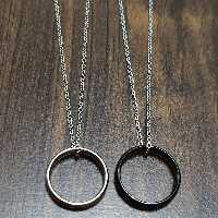 گردنبند ست عاشقانه مدل حلقه رنگ ثابت تضمینی 