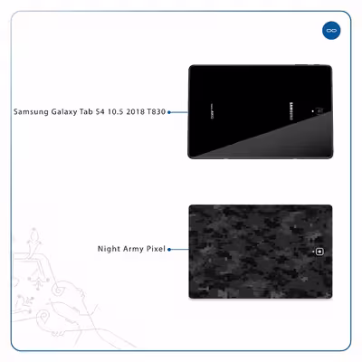 برچسب پوششی ماهوت مدل Night-Army-Pixel مناسب برای تبلت سامسونگ Galaxy Tab S4 10.5 2018 T830