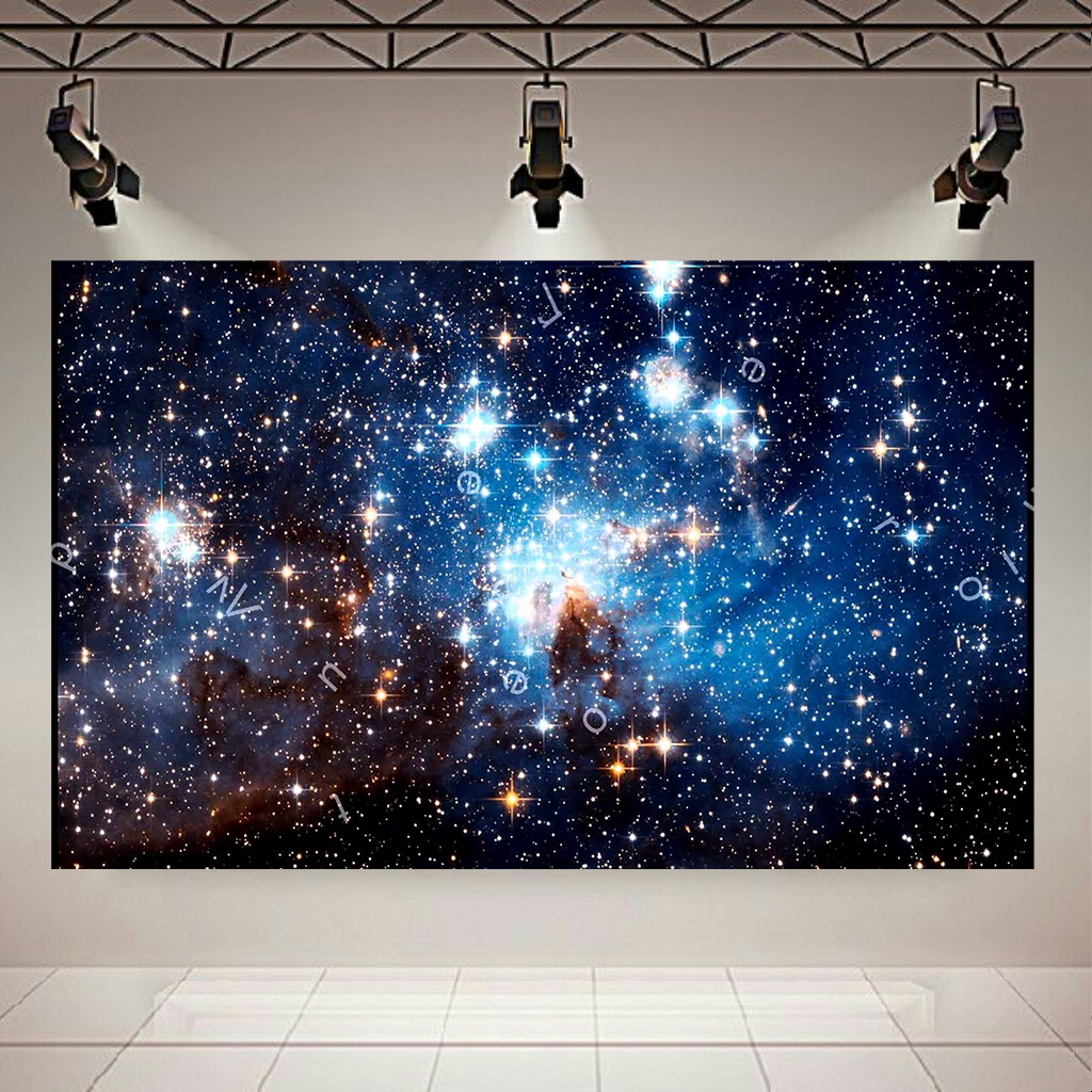 تابلو بوم طرح کهکشان و ستارگان مدل حروف کد AR6830