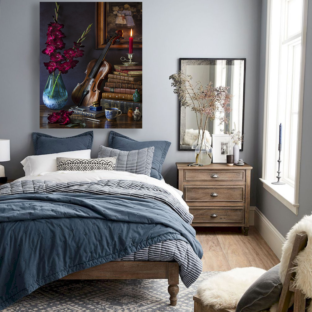 تابلو شاسی طرح ویولن نوستالژی کد 426