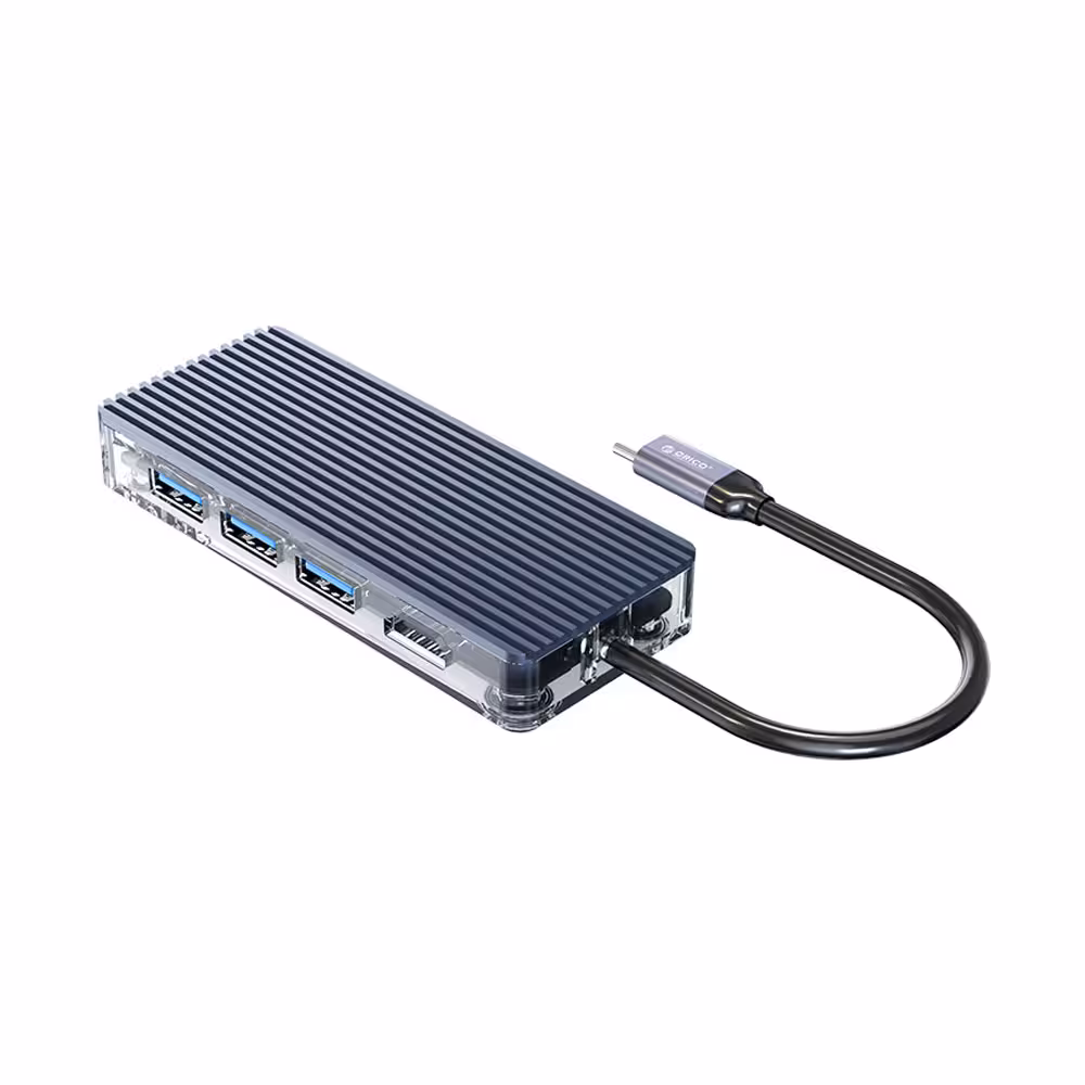 هاب 8 پورت USB-C اوریکو مدل ORICO WB-8P Type-C 8Port Hub