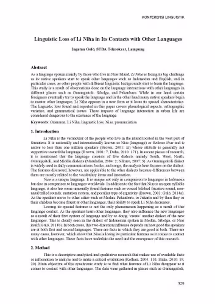 خرید و دانلود نسخه کامل کتاب Linguistic Loss of Li Niha in Its Contacts with Other Languages