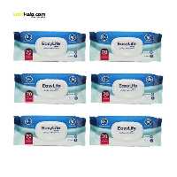 دستمال مرطوب ایزی لایف مدل 001 بسته 6 عددی