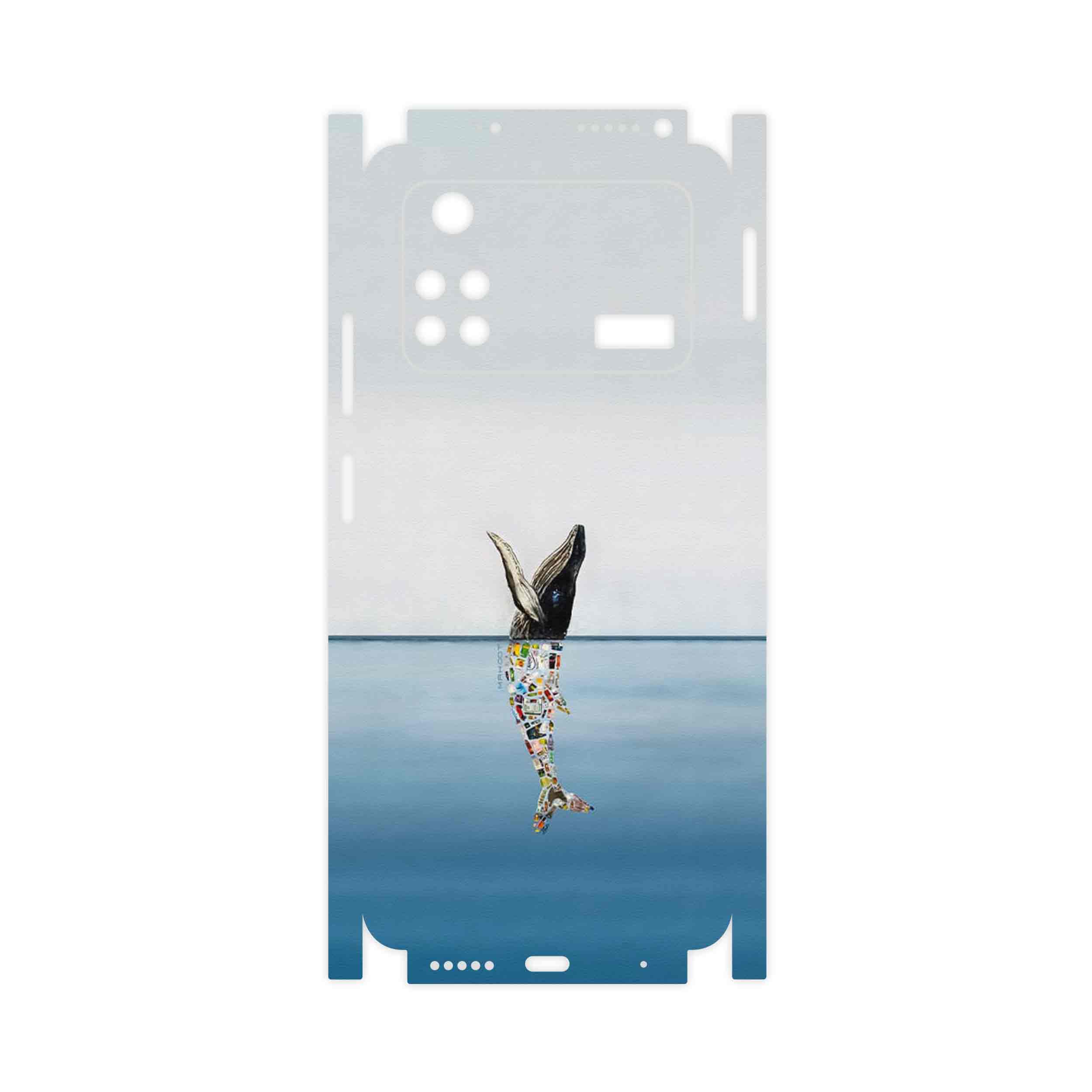 برچسب پوششی ماهوت مدل Collage of Sea Trash-FullSkin مناسب برای گوشی موبایل شیائومی Poco M4 Pro 4G