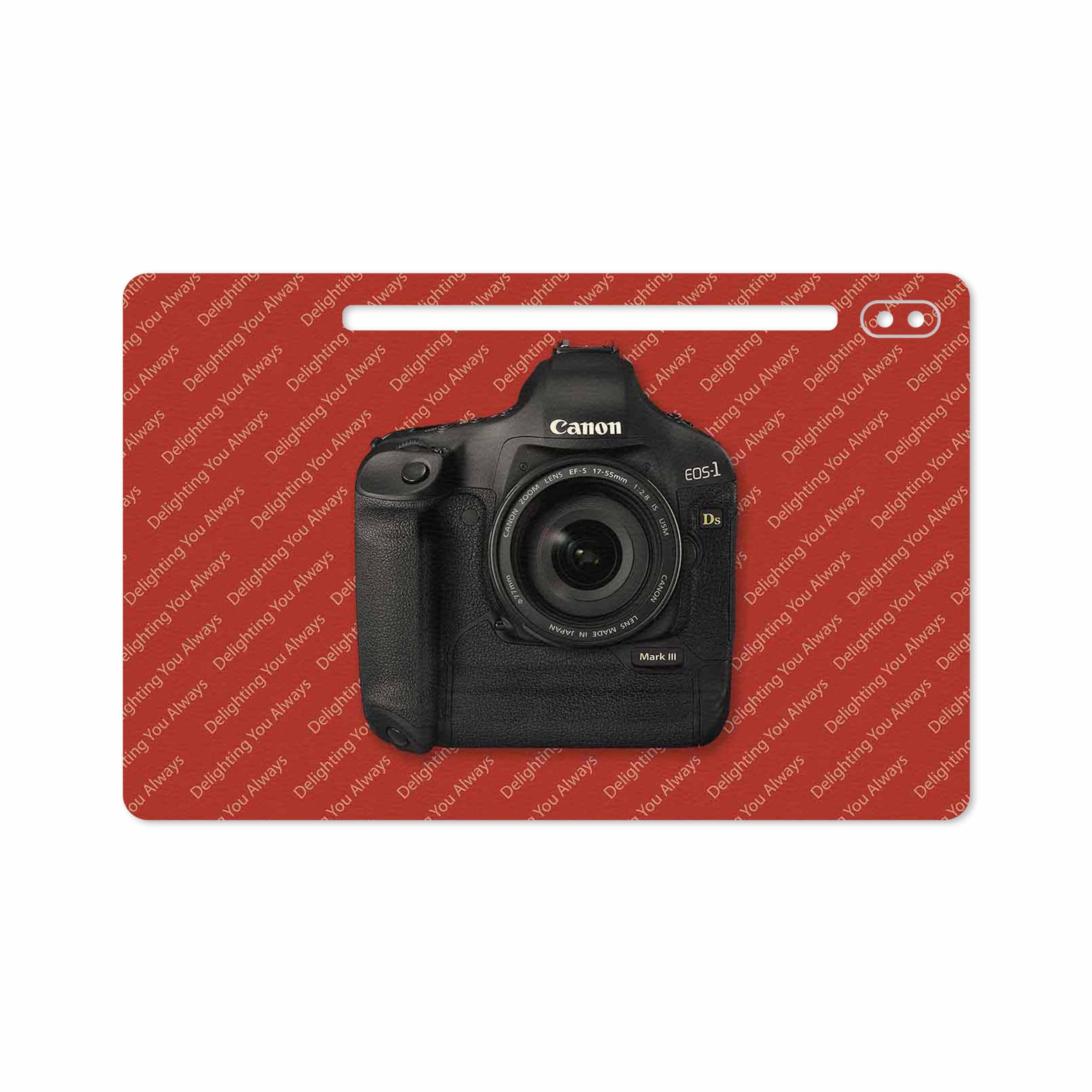 برچسب پوششی ماهوت مدل Canon-Logo مناسب برای تبلت سامسونگ Galaxy Tab S6 2019 SM-T865