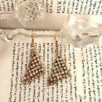 گوشواره تنیسی نگیندار مجلسی ضد حساسیت Hulupuart وارداتی