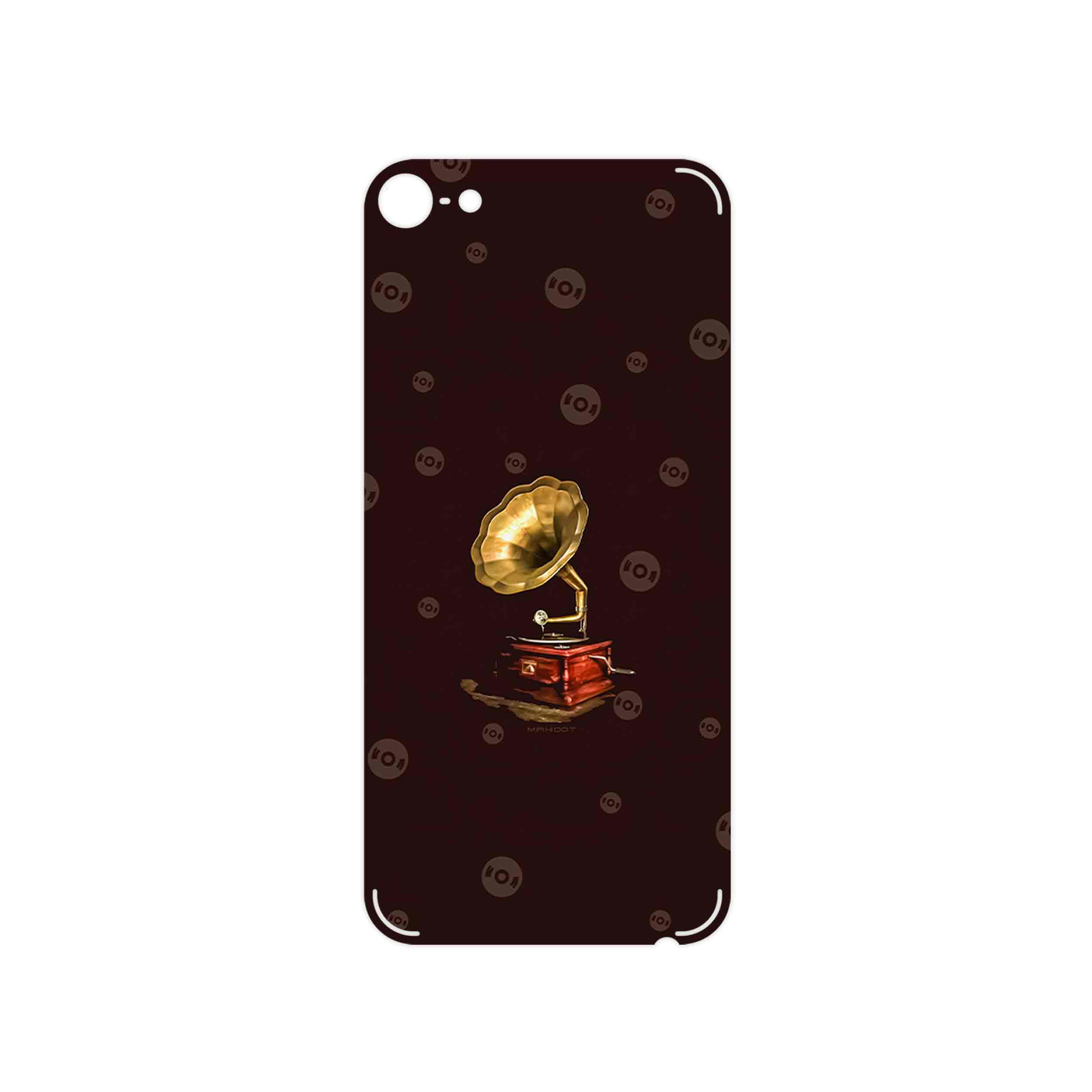 برچسب پوششی ماهوت مدل Gramophone Nostalgia مناسب برای گوشی موبایل اپل iPod touch 6th generation