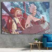 تابلو بوم طرح ریک و مورتی مدل SDB566