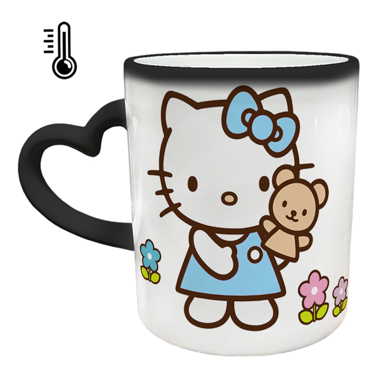 ماگ حرارتی مدل دسته قلبی طرح کیتی کد 60