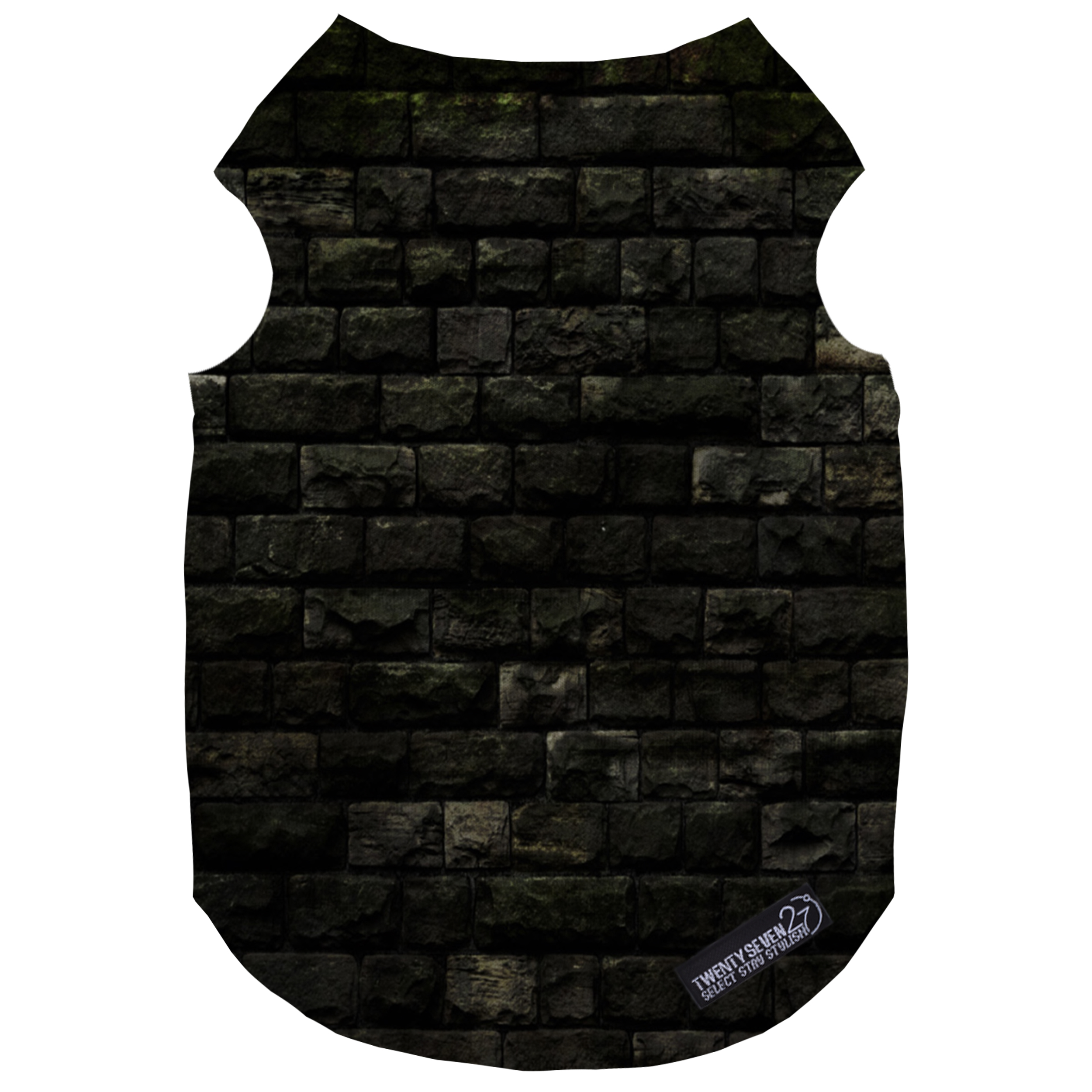 لباس سگ و گربه 27 طرح Black Stone Wall کد MH710 سایز S
