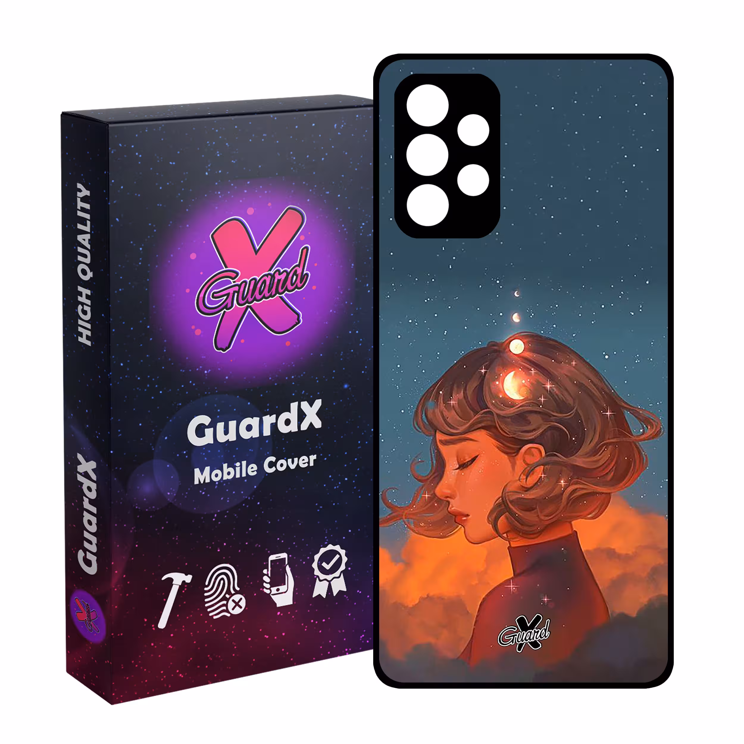 کاور گارد ایکس طرح Girl مدل Glass10302 مناسب برای گوشی موبایل سامسونگ Galaxy A53