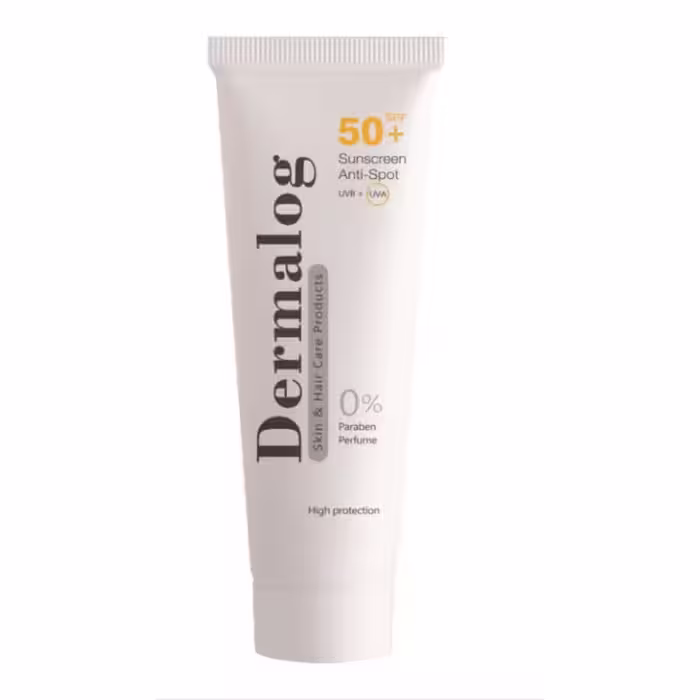 کرم ضد آفتاب و ضد لک بی رنگ درمالوگ با SPF 50 حجم 50 میلی لیتر