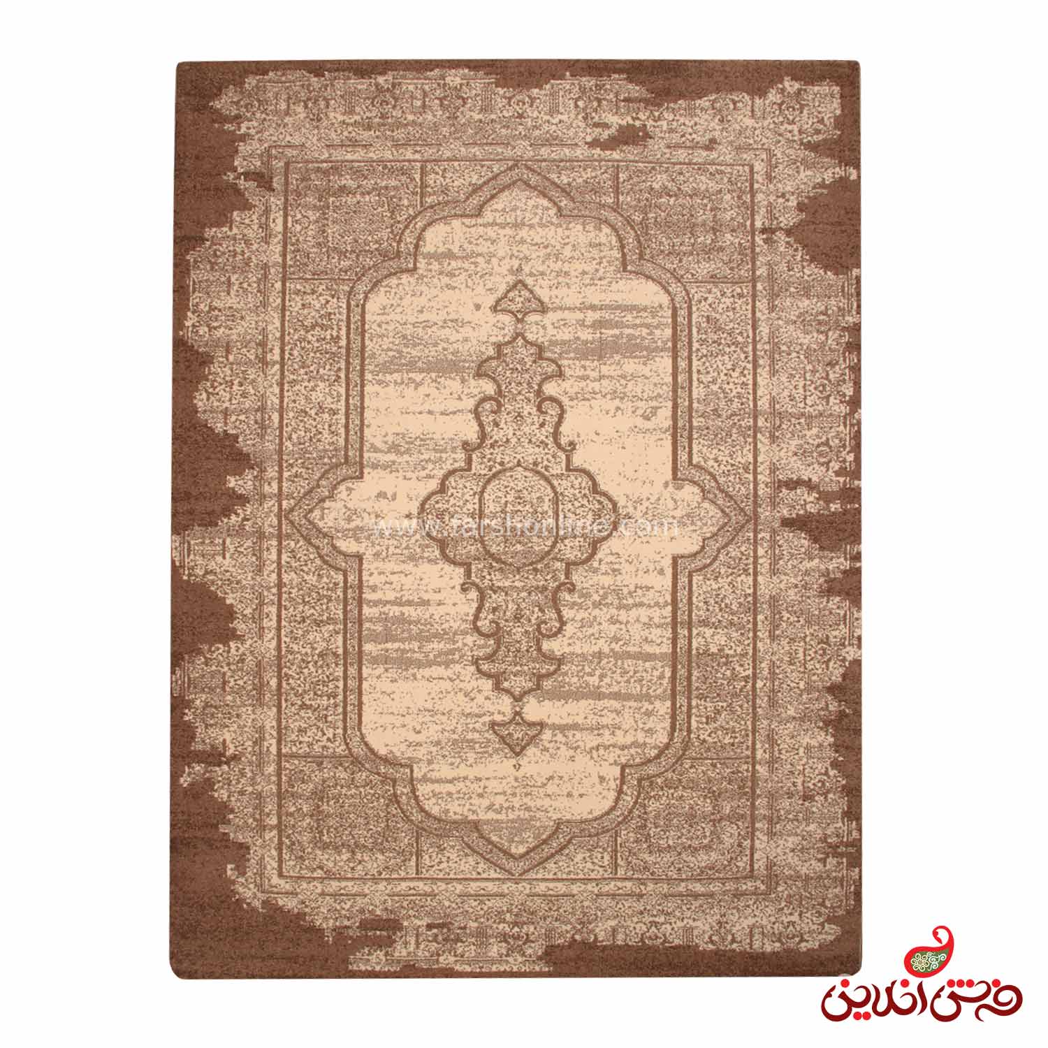 فرش ساوین طرح سمن کرم