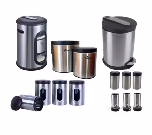سرویس 12 پارچه طرح توپی  درب طلا یونیک کد UN_8039