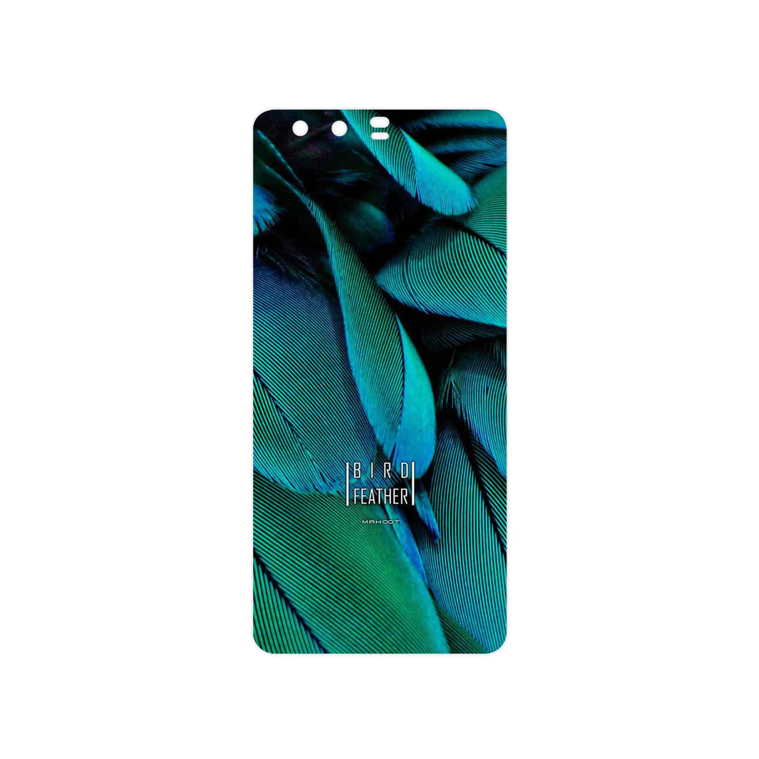 برچسب پوششی ماهوت مدل Green Feather مناسب برای گوشی موبایل هوآوی P10 Plus