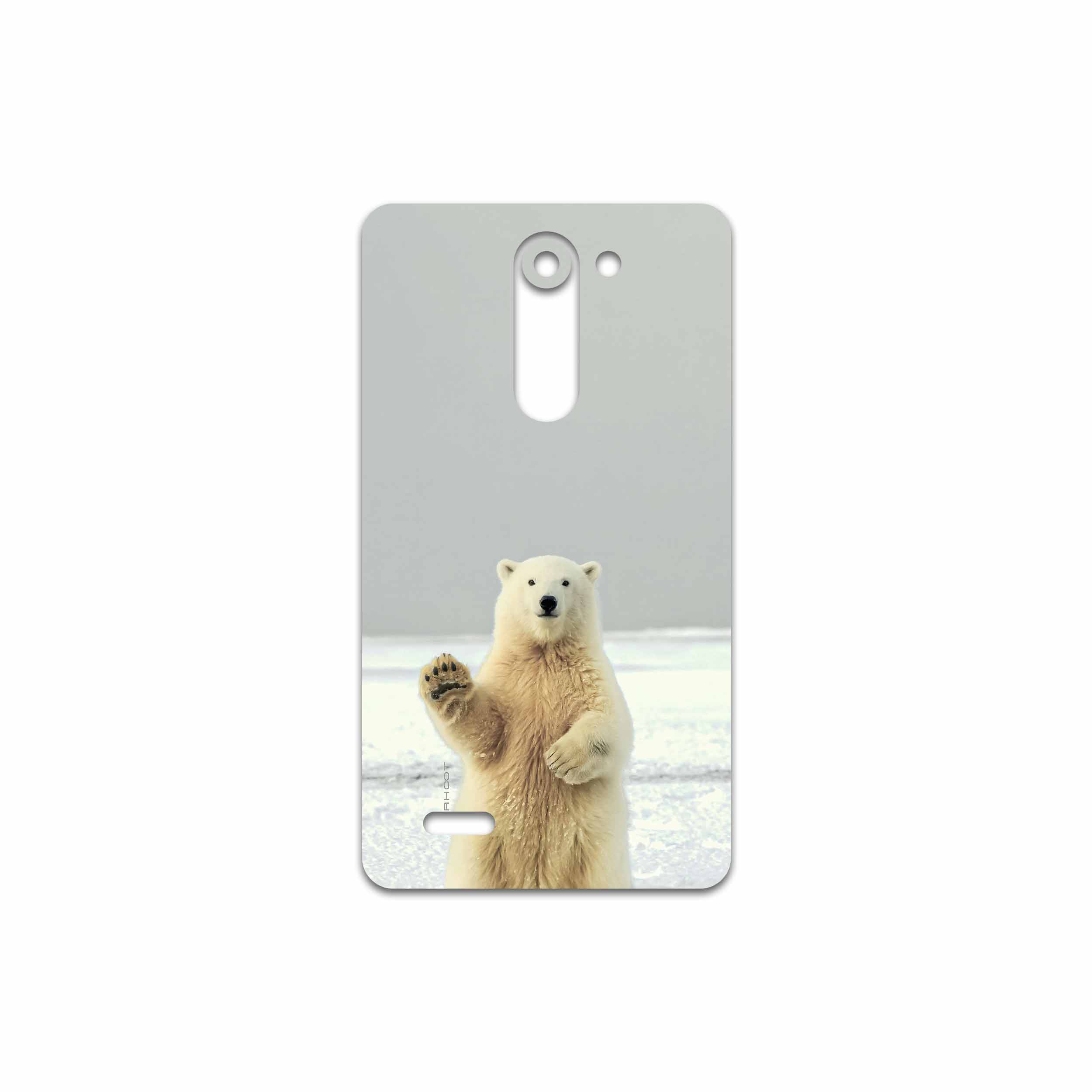 برچسب پوششی ماهوت مدل Polar bear مناسب برای گوشی موبایل ال جی L Bello
