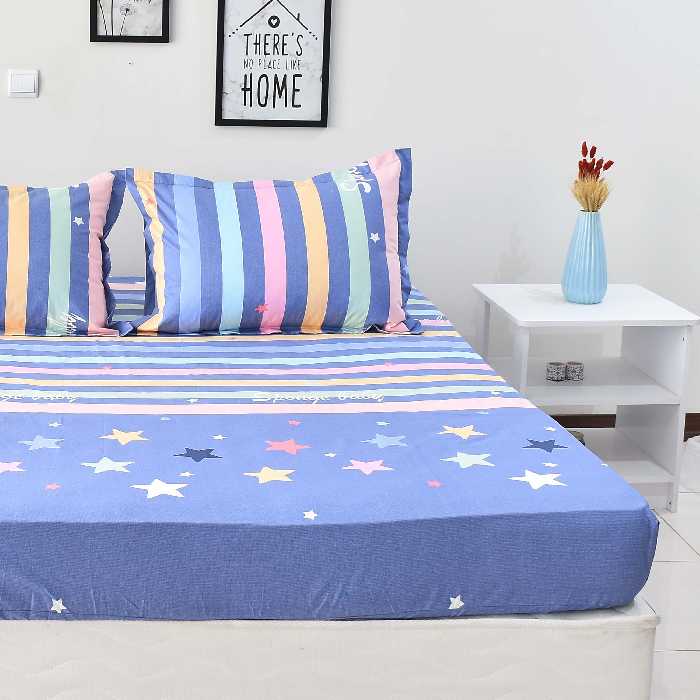 سرویس ملحفه بومرنگ مدل Star4-90 یکنفره 2 تکه