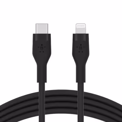 کابل تبدیل USB-C با لایتنینگ بلکین مدل CAA009bt3MBK طول 3 متر