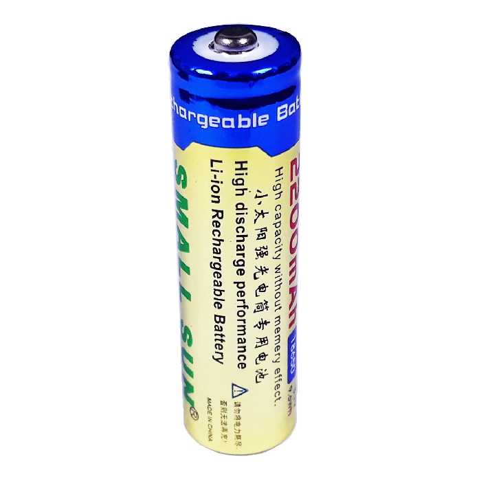  باتری لیتیوم یون قابل شارژ اسمال سان مدل TL-18650ظرفیت 2200 میلی آمپرساعت بسته 4 عددی