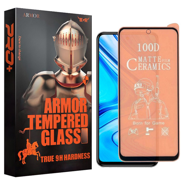 محافظ صفحه نمایش سرامیکی آرمور مدل BGR مناسب برای گوشی موبایل شیائومی Redmi Note 9 pro/ 9S | کالا برتری
