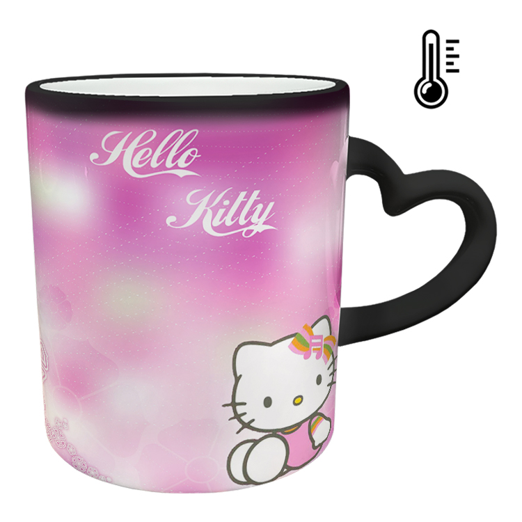 ماگ حرارتی مدل دسته قلبی طرح کیتی کد 5