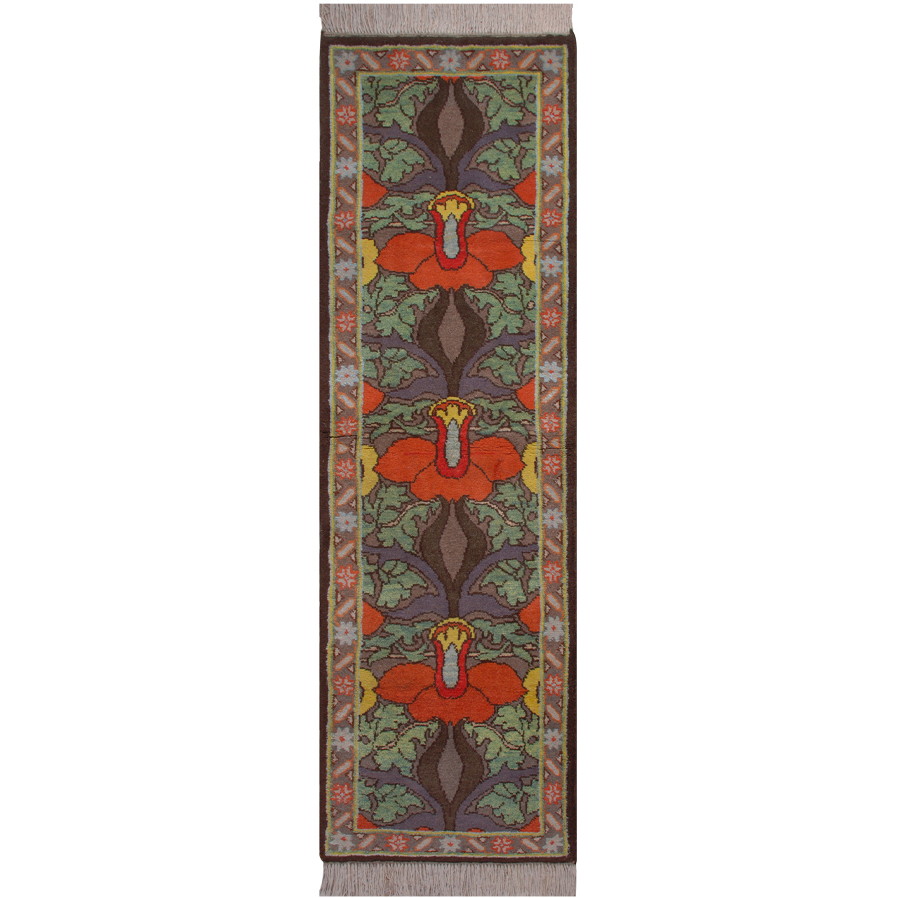 فرش دستبافت یک و نیم متری فرش هریس کد 101618