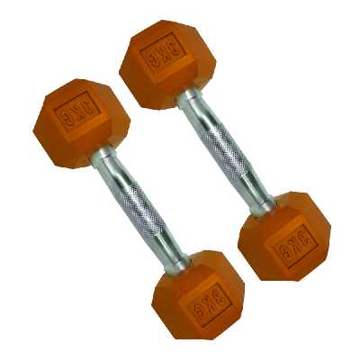 دمبل مدل شش ضلعی وزن 3 کیلوگرم بسته 2 عددی