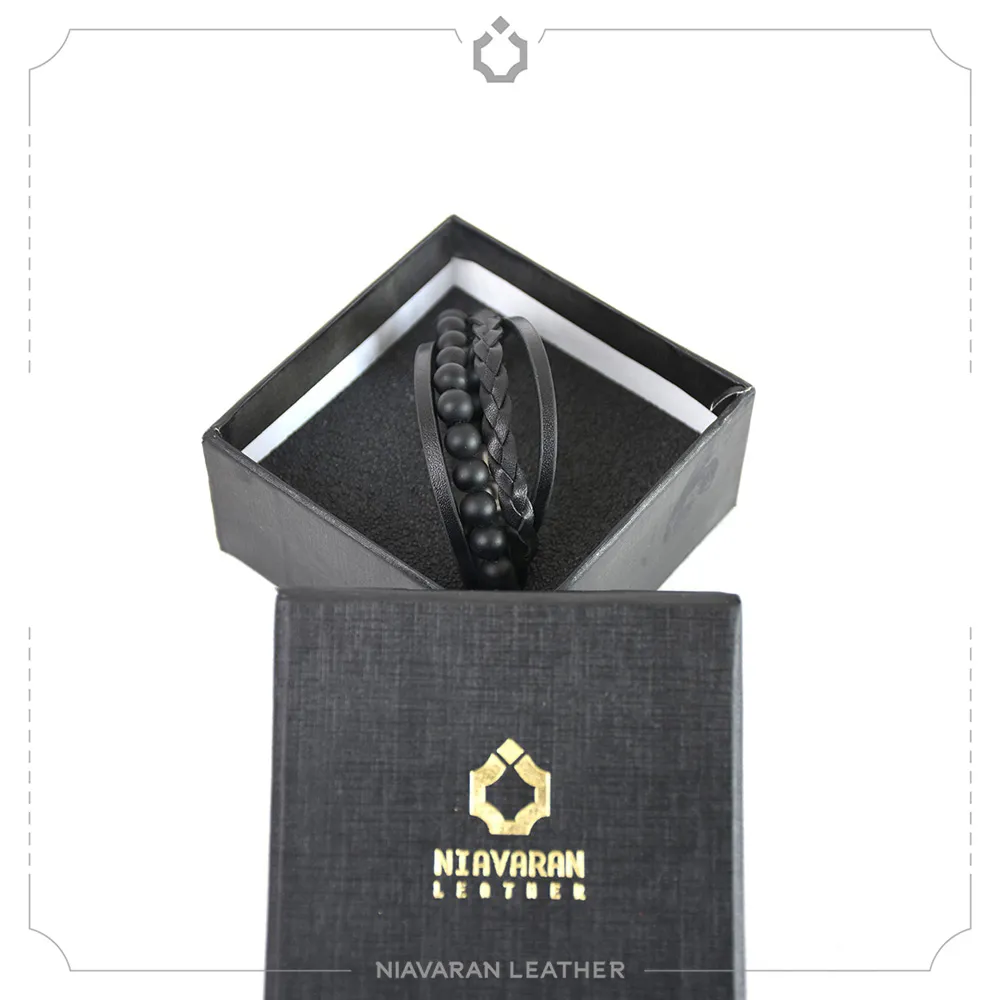 دستبند چرم دست دوز کد BR95 - خانه چرم نیاوران