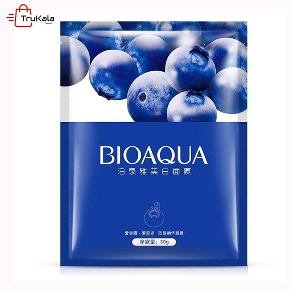 ماسک ورقه ای صورت درمان منافذ باز بلوبری بیوآکوا