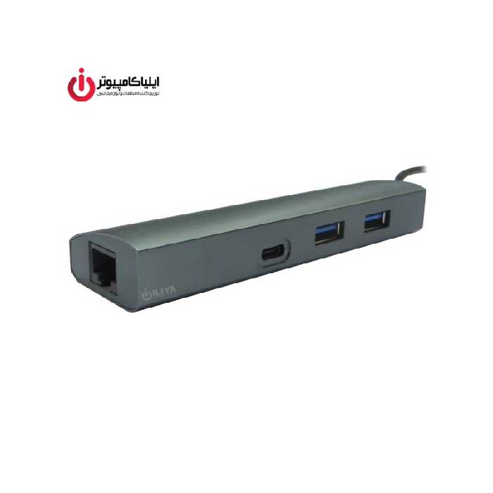 هاب USB3.1 Type-C سه پورت و کارت شبکه اکسترنال فرانت مدل FN-UCE200